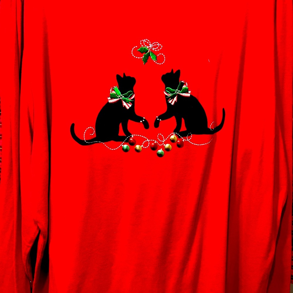 Karen Scott beautiful red Christmas sweater size 3X with tag